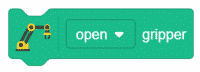 open and close gripper block