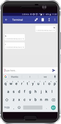 Terminal Messages