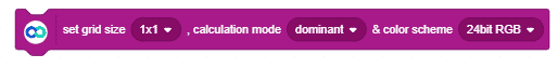 set grid size, calculation mode, and color scheme