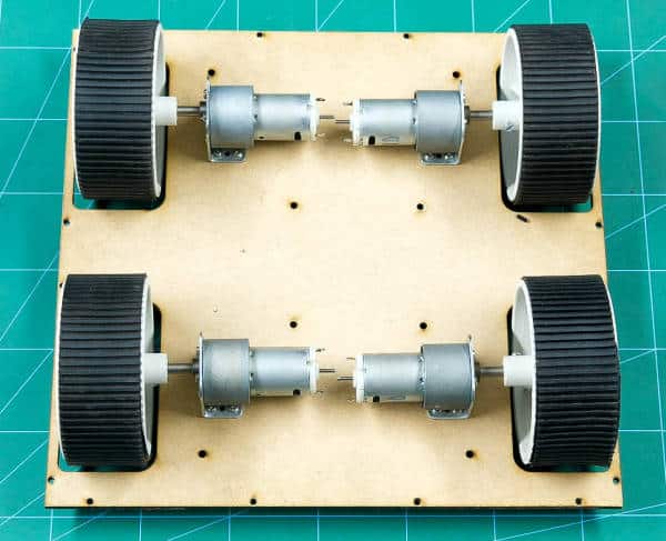 Attach the Motors to the Base