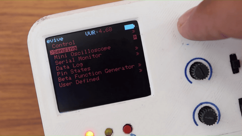 evive Menu Interface