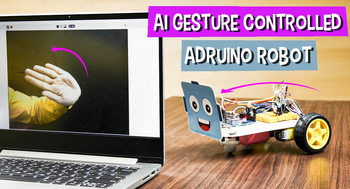 AI gesture Controlled Arduino Robot