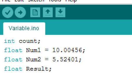 evive arduino variables